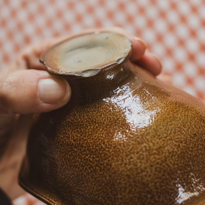 Small Antique Victorian Salt-Glazed Jelly Mould - Pineapple Motif