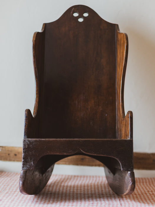 19th Century Mahogany Child’s Rocking Lambing Chair