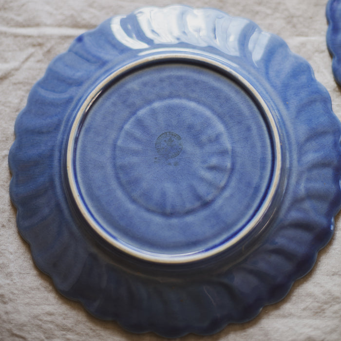 Vintage Bordallo Pinheiro 'Basket-Weave' Dinner Plates (Set of 3) - Portugese Majolica