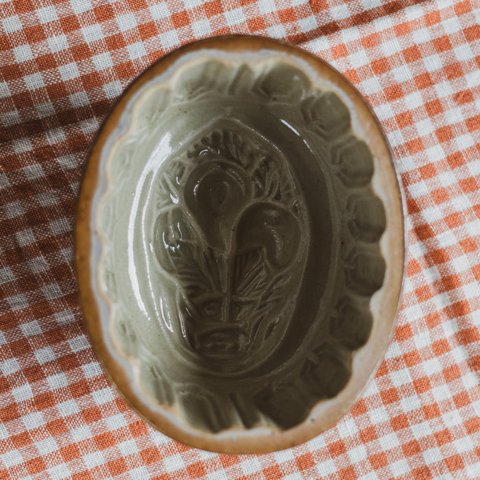 Antique Victorian Salt-Glazed Jelly Mould