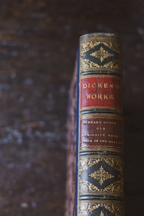 Dickens Work’s - Five Leather-Bound Editions