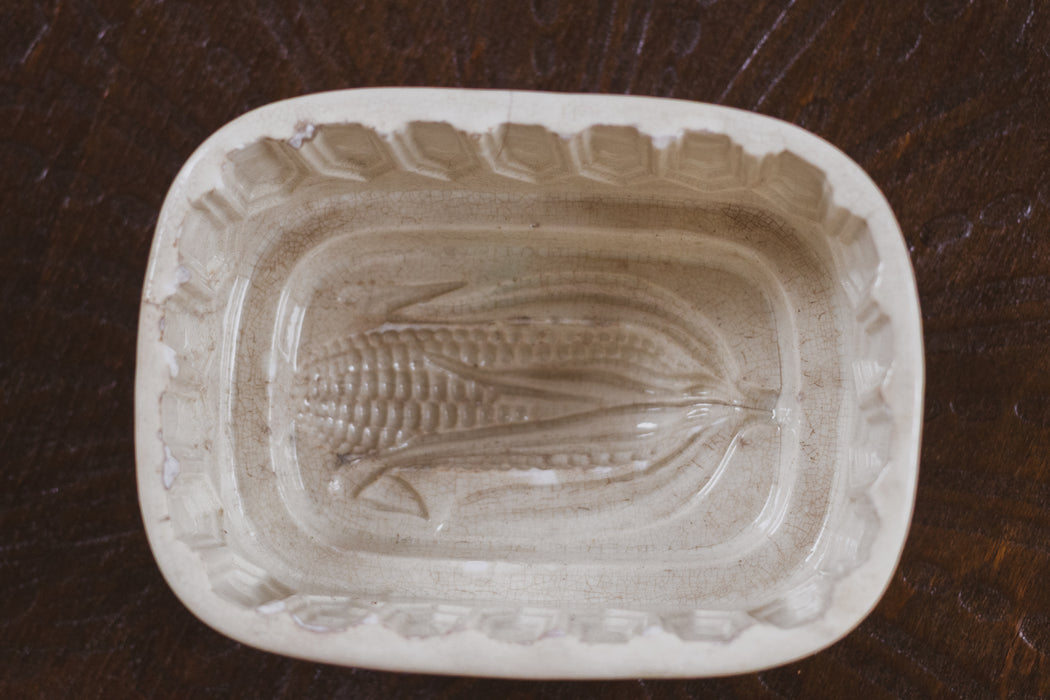 Antique Jelly Mould - Corn on the Cob Motif