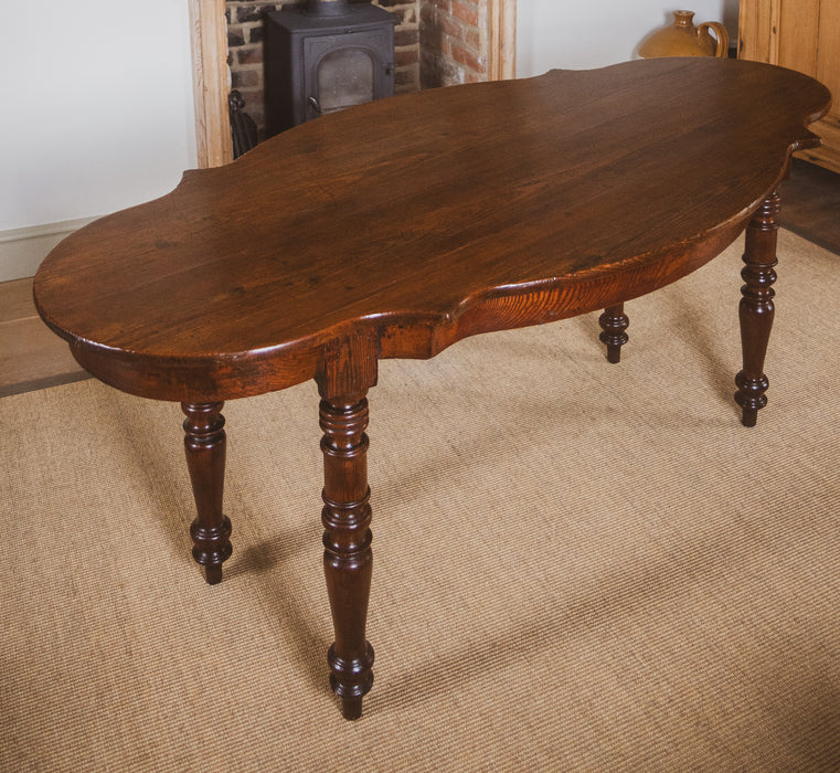 French 19th Century Pine Cafe Table