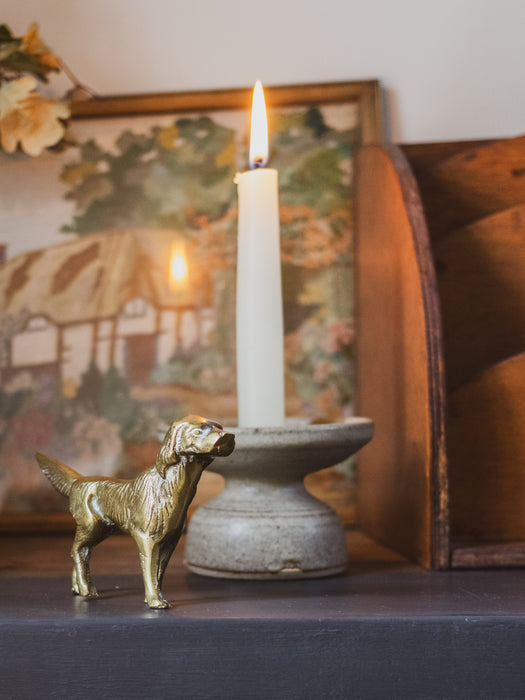 Medium Vintage Brass Dog Figurine