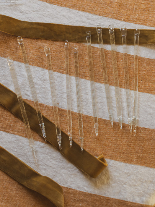 Vintage Crystal Glass Chandelier Icicles - Set of 10 (Set 2 of 3)