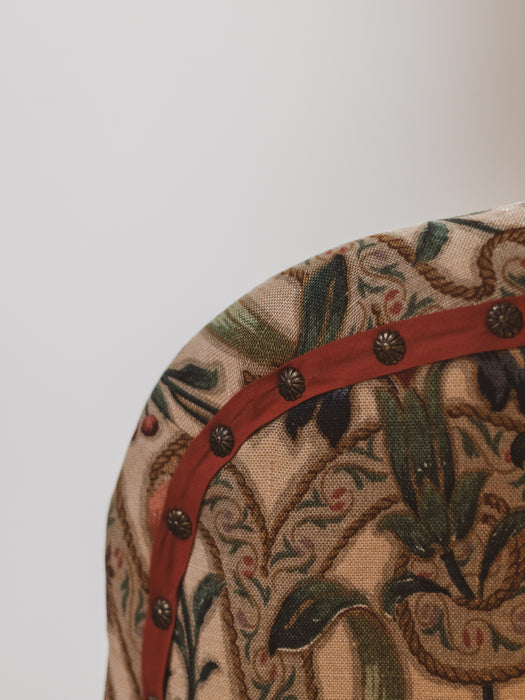 Antique Victorian Library, Bedroom or Occasional Chair - Reupholstered