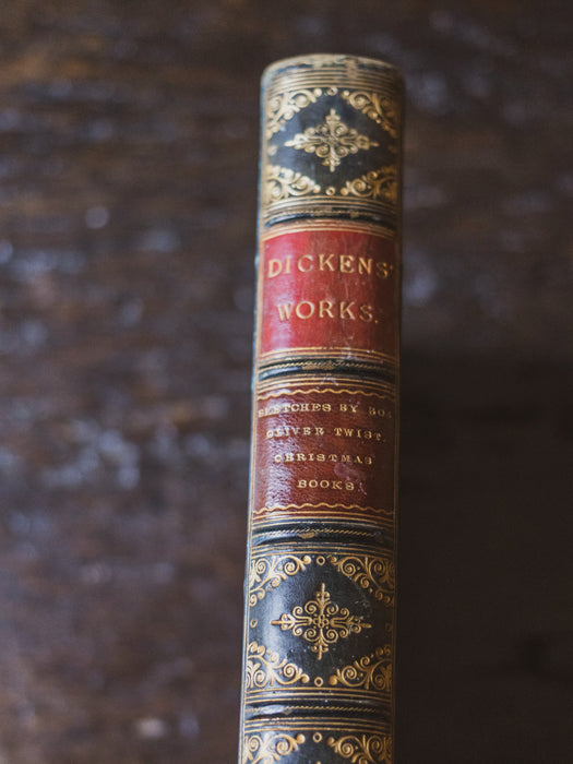 Dickens Work’s - Five Leather-Bound Editions