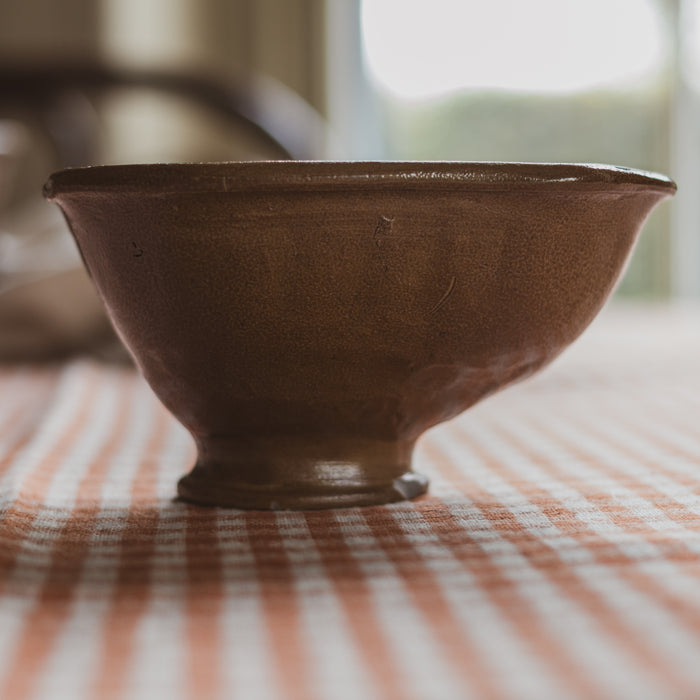 Small Antique Victorian Salt-Glazed Jelly Mould - Pineapple Motif