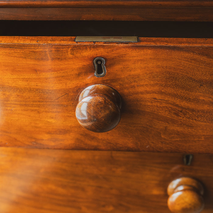 Large Antique Victorian Chest of Drawers - Beautifully Restored Solid Wood with Original Patina