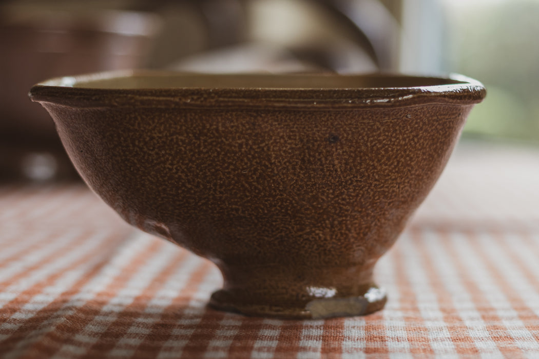 Small Antique Victorian Salt-Glazed Jelly Mould - Pineapple Motif