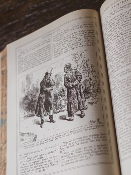 Dickens Work’s - Five Leather-Bound Editions