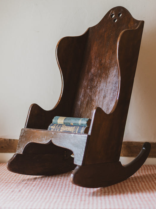 19th Century Mahogany Child’s Rocking Lambing Chair
