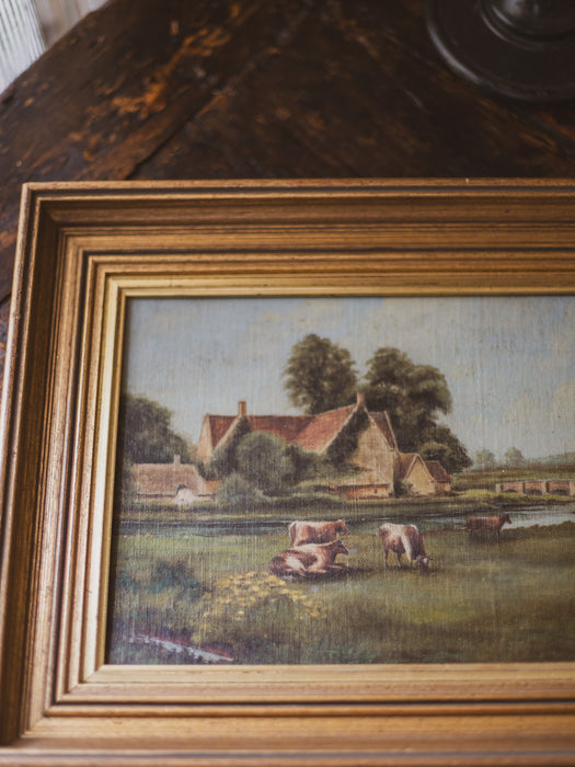 Woolbridge Manor House, Dorset - Oil Painting on Board by W H Peterson (British School)