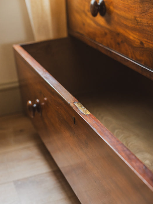 Large Antique Victorian Chest of Drawers - Beautifully Restored Solid Wood with Original Patina