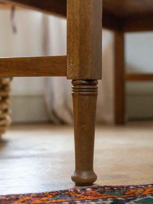 Antique English Arts & Crafts Oak Bench