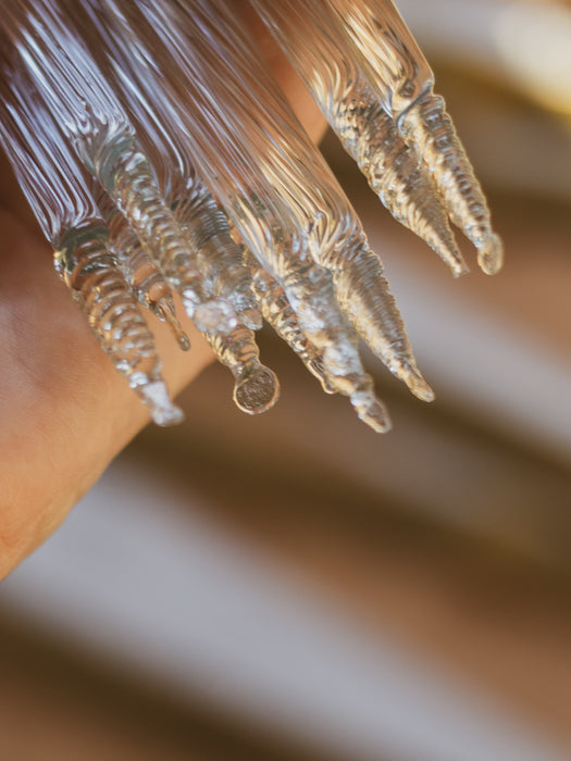 Vintage Crystal Glass Chandelier Icicles - Set of 10 (Set 2 of 3)