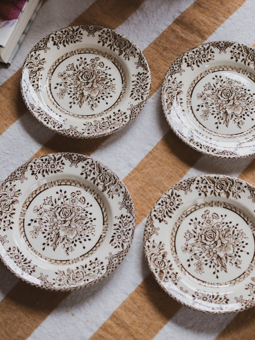 “Kew Garden” Ironstone Side Plates by English Ironstone Tableware Limited (Set of 4)
