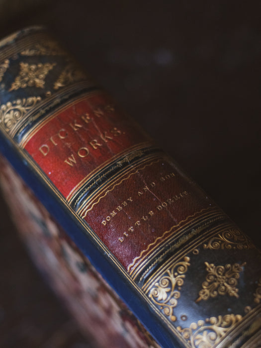 Dickens Work’s - Five Leather-Bound Editions