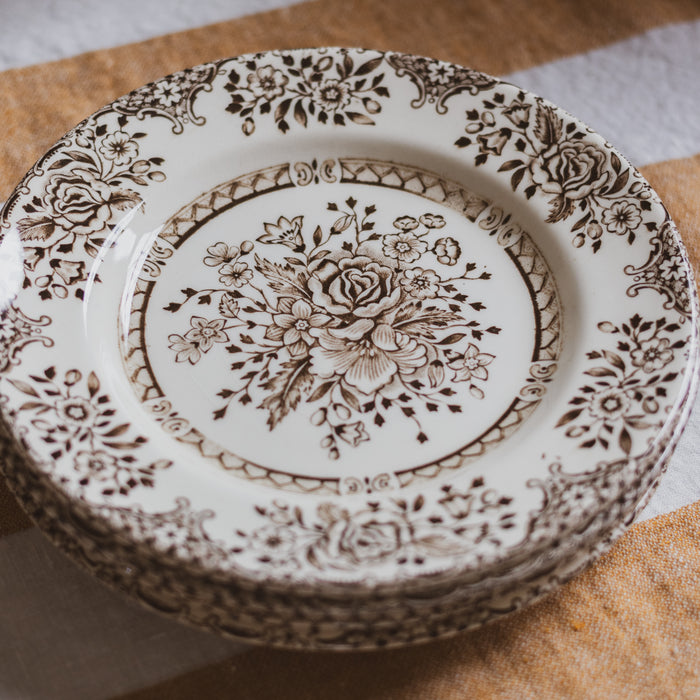 “Kew Garden” Ironstone Side Plates by English Ironstone Tableware Limited (Set of 4)