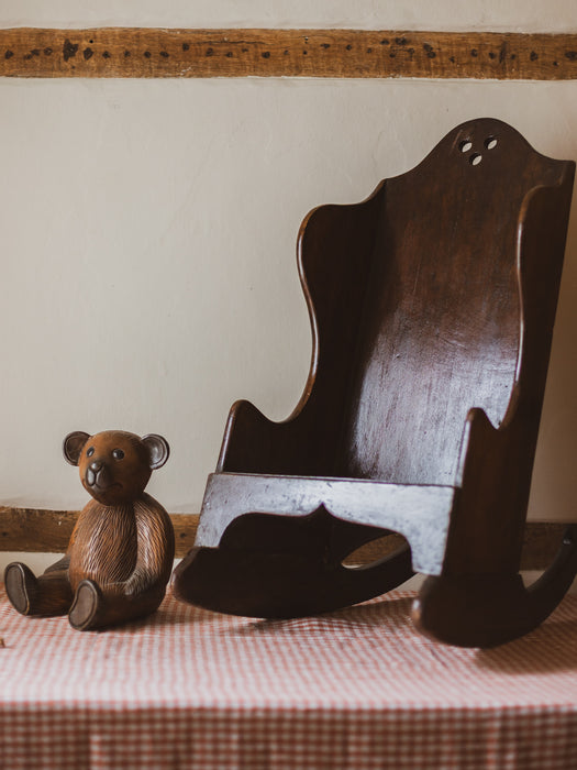 19th Century Mahogany Child’s Rocking Lambing Chair