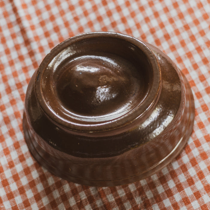 Antique Victorian Salt-Glazed Jelly Mould - Lion Motif