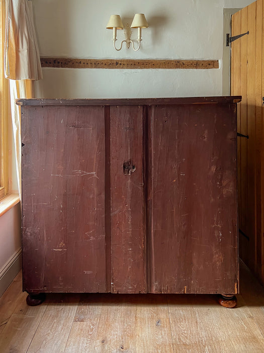 Large Antique Victorian Chest of Drawers - Beautifully Restored Solid Wood with Original Patina