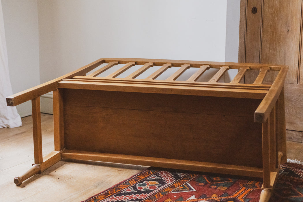 Antique English Arts & Crafts Oak Bench