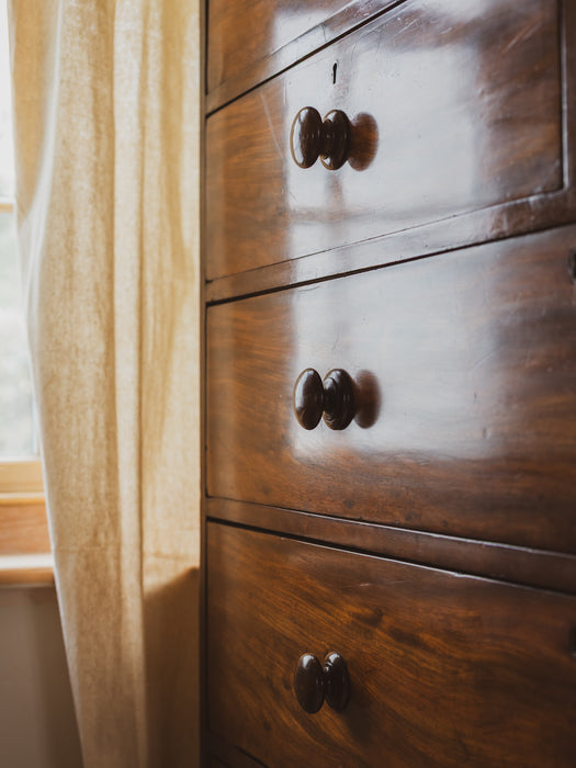 Large Antique Victorian Chest of Drawers - Beautifully Restored Solid Wood with Original Patina