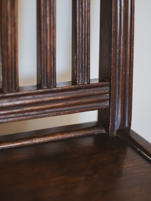 17th Century English Carved Oak Backstool Chair (c. 1680)