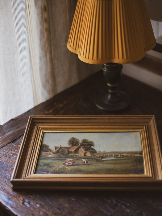 Woolbridge Manor House, Dorset - Oil Painting on Board by W H Peterson (British School)