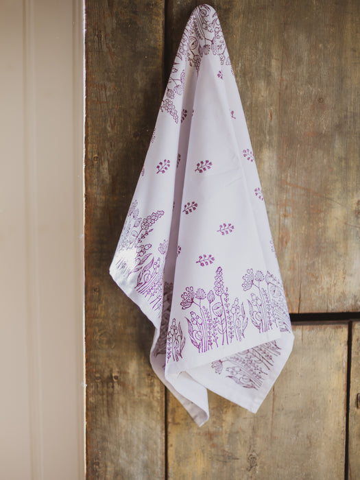 The Deliberate Home x Silk & Strokes: Hand Block-Printed Tea Towel - Summer