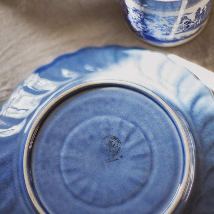 Vintage Bordallo Pinheiro 'Basket-Weave' Dinner Plates (Set of 3) - Portugese Majolica