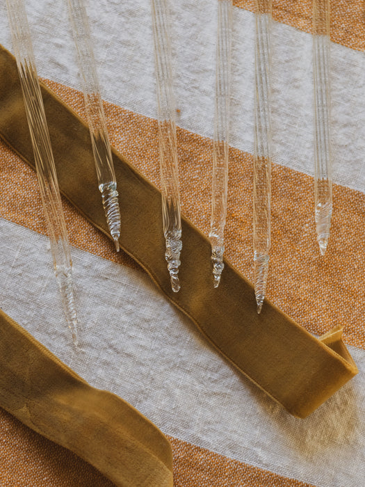 Vintage Crystal Glass Chandelier Icicles - Set of 10 (Set 2 of 3)