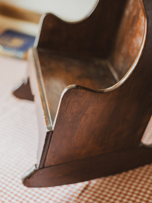 19th Century Mahogany Child’s Rocking Lambing Chair