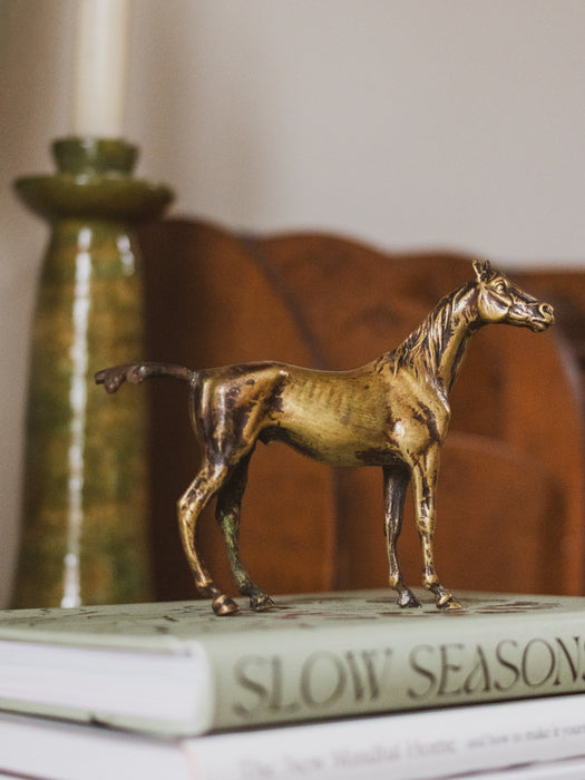 Early 20th Century Gilt Bronze Study of a Horse