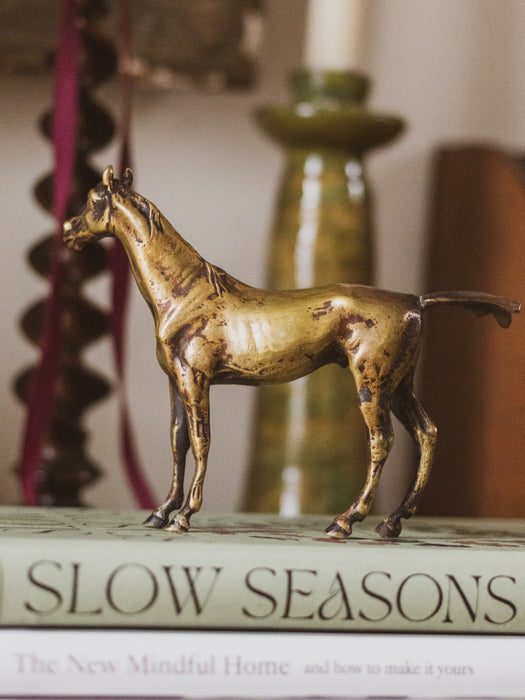 Early 20th Century Gilt Bronze Study of a Horse