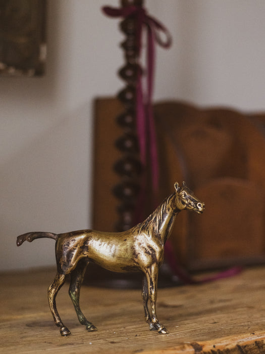 Early 20th Century Gilt Bronze Study of a Horse