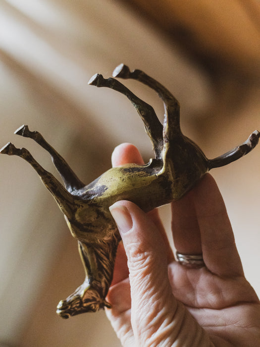Early 20th Century Gilt Bronze Study of a Horse