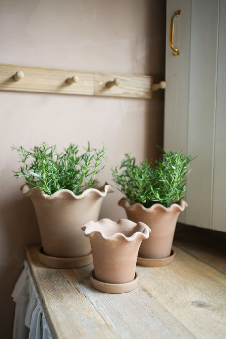 The Frilly Plant Pot Set of Three