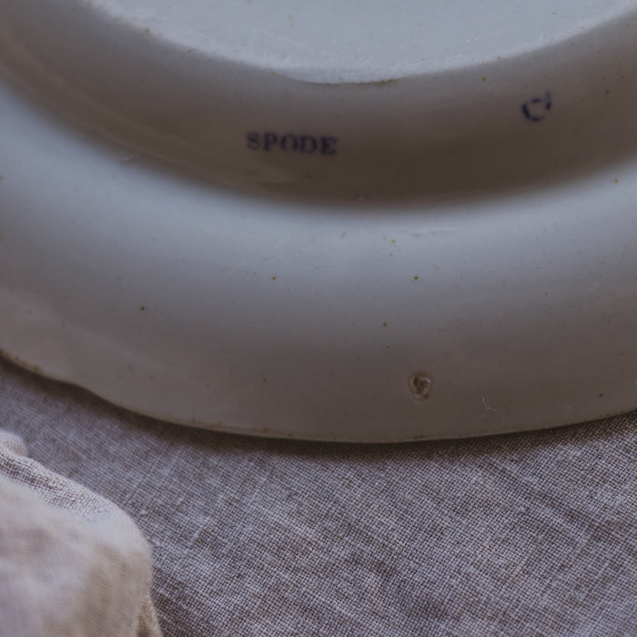 Early 19th Century Spode "Castle" Pattern Indented Dinner Plate 25.5 cm