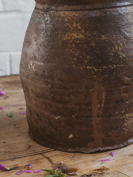 Large Antique French Stoneware Jug Pitcher