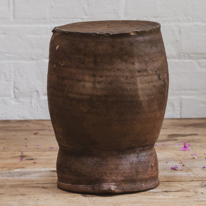 Large Antique French Stoneware Jug Pitcher