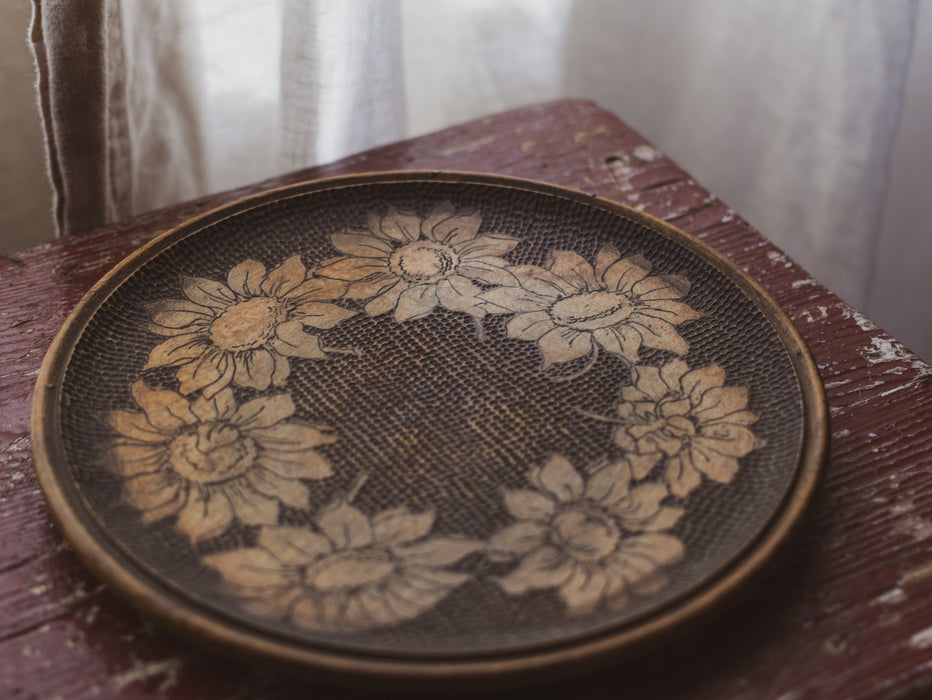 Soldier Art Plate - WW1, Dated 1915