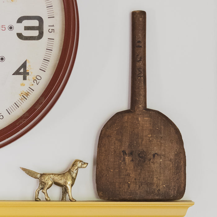 Antique Washing Paddle with Initials "M.S.P" - Late 19th Century