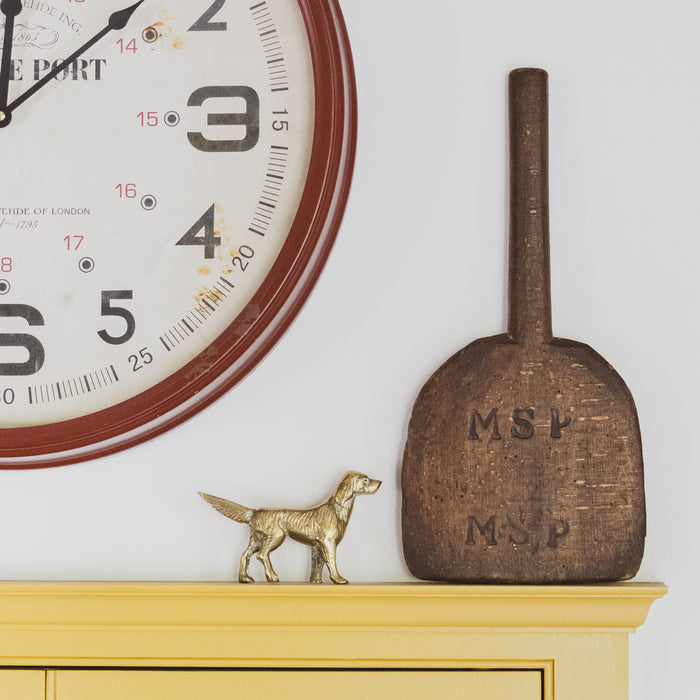Antique Washing Paddle with Initials "M.S.P" - Late 19th Century