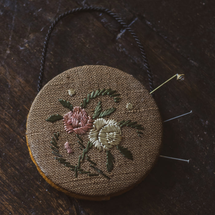 Antique Embroidered Pin Cushion