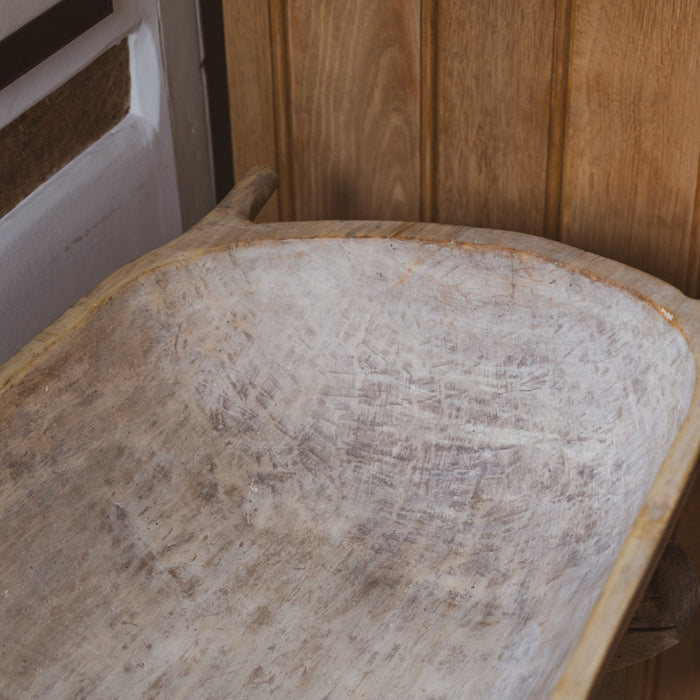 Rustic Dough Bowl & Stand