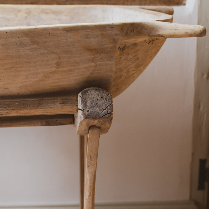 Rustic Dough Bowl & Stand