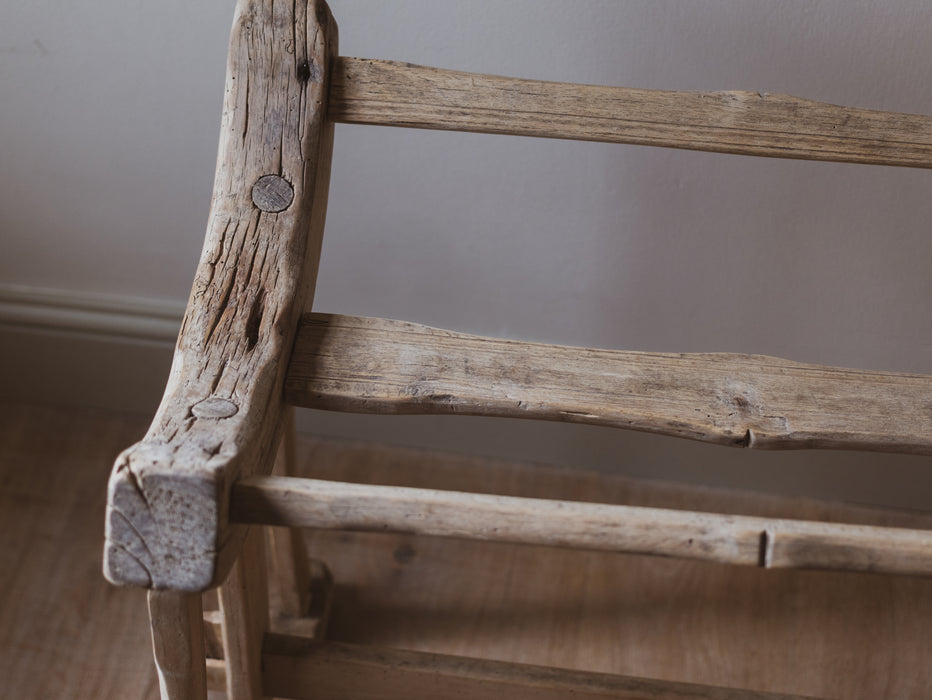 Rustic Dough Bowl & Stand