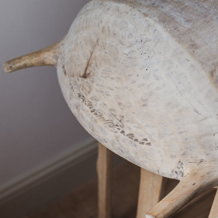 Rustic Dough Bowl & Stand